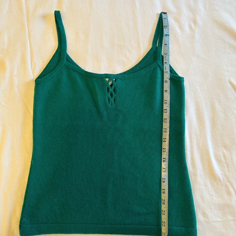 St. John Emerald Green Knit Tank Top
